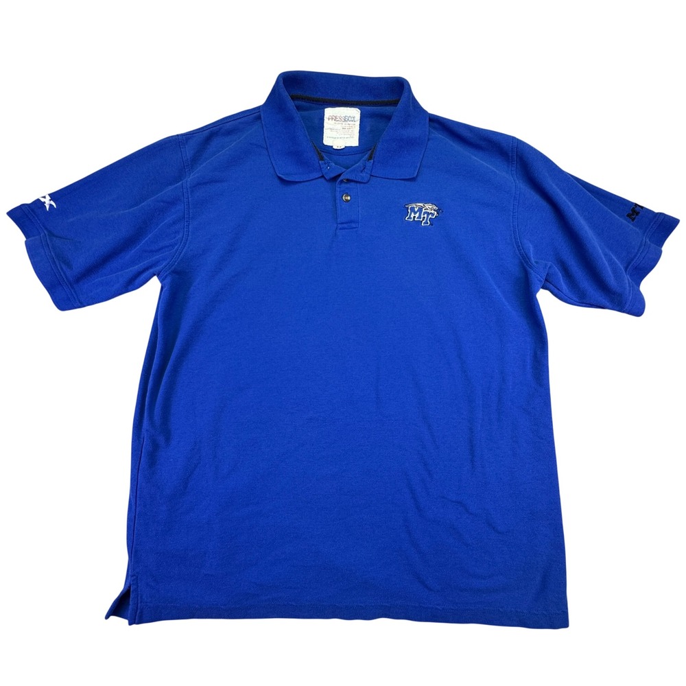 Middle Tennessee State University Polo Men's XXL Royal Blue Shirt‎ Short Sleeve